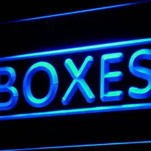 I803 коробки магазин дисплей приманка для украшения коробок неоновый свет знак вкл/выкл Swtich 20+ цвета 5 размеров