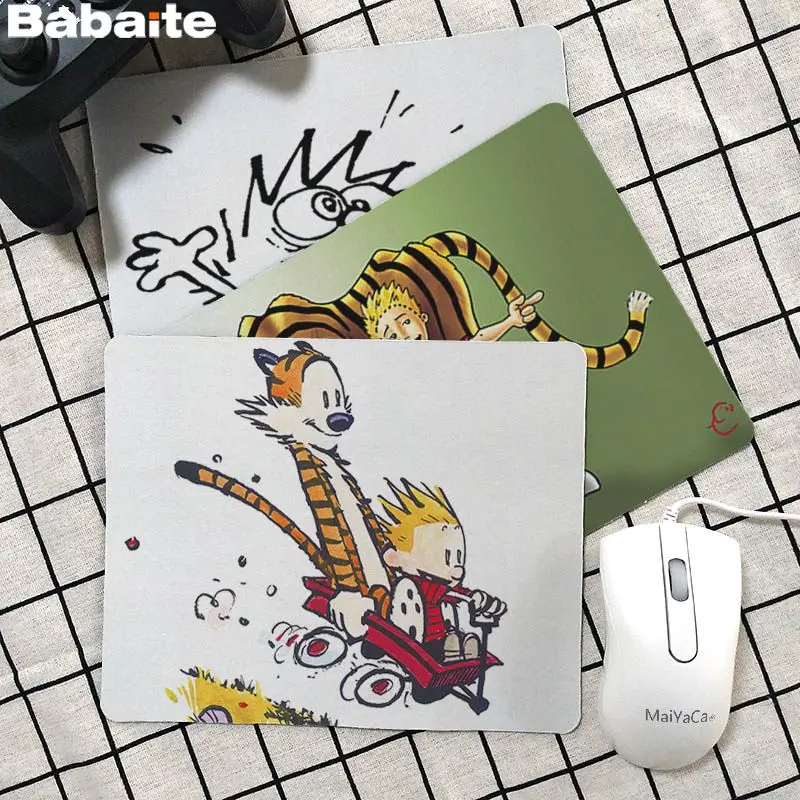 Babaite крутой новый Calvin Hobbes силиконовый коврик для мыши хит продаж оптовая продажа