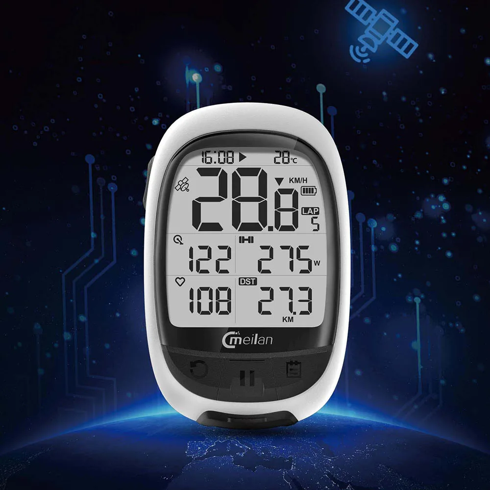 

Bike gps navigation Bluetooth ANT+ cycling computer support connect with cadence heart rate power meter(not include)