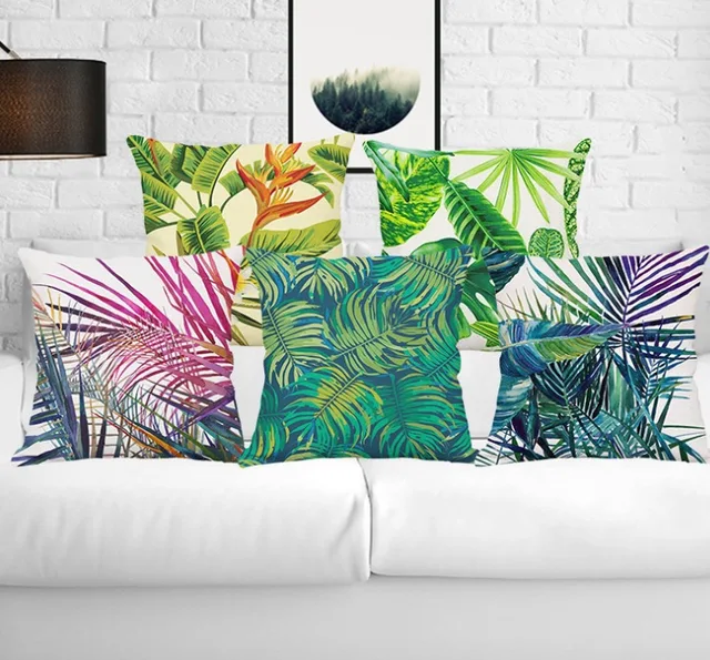 Amazon Tropical Plants Pillow Cases Home Decoration Emoji Kid Throw ... Amazon Tropical Plants Pillow Cases Home Decoration Emoji Kid Throw ...