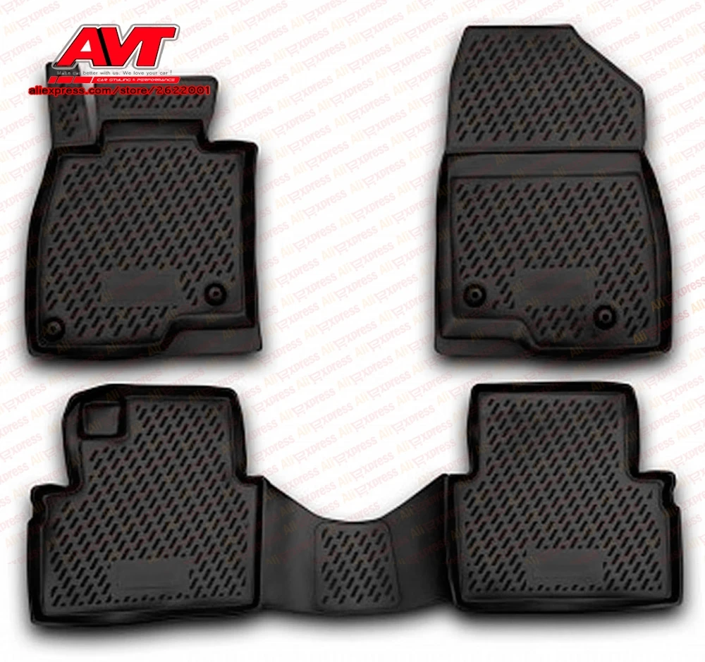 

Floor mats for Mazda 3 2013- 4 pcs rubber rugs non slip rubber interior car styling accessories