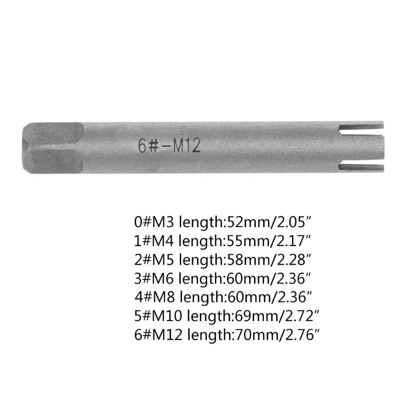 

Broken Tap Extractor Guide Easy Out Wire Screw Remover Tools Drill Bit With 3/4 Claw Metric M3-M12