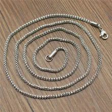WYSIWYG 2 pièces Longueur 63cm 2mm Chaîne En Acier Inoxydable Avec Fermoir à mousqueton Collier Chaîne Bijoux Accessoires BIJOUX À BRICOLER SOI-MÊME Faisant