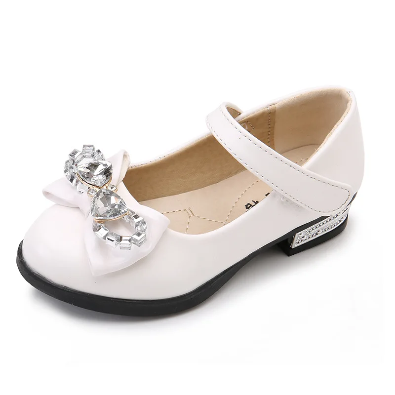 2018New kids Girls Leather Shoes Bowknot Rhinestones Girls Princess Shoes With Heels Dance Party Children Shoes 4t 5t 6t 7t 14t 2018New kids Girls Leather Shoes Bowknot Rhinestones Girls Princess Shoes With Heels Dance Party Children Shoes 4t 5t 6t 7t 14t