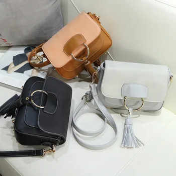 

Tonny Kizz fashion women shoulder bags 2020 female crossbody bags vintage lady messenger bags matte leather with tassel daily