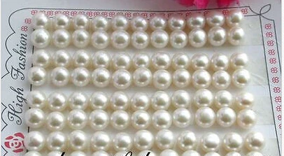 

huij 00332 wholesale 44pair 8mm white freshwater pearl
