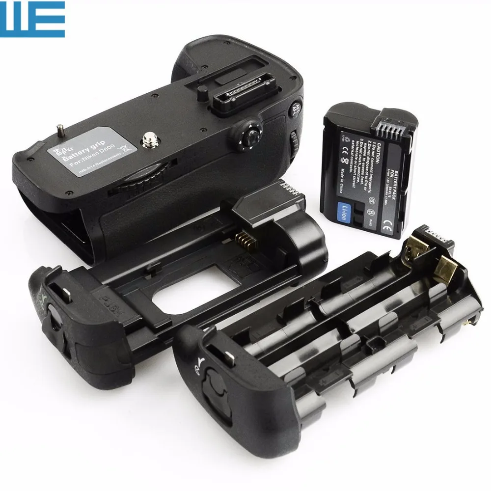 

MB-D14 Battery Grip + EN-EL15 ENEL15 Battery for Nikon D610 D600 Digital SLR Cameras.