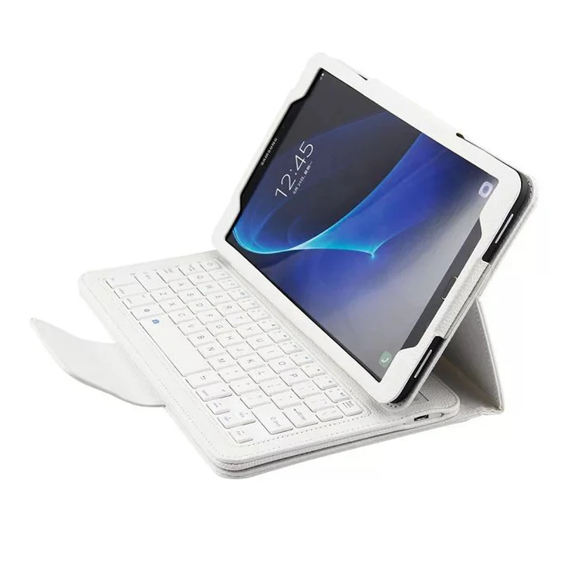 Для Samsung Galaxy Tab A 10 1 2016 T580 T585 T580N T585N Bluetooth клавиатура портфель Folio чехол из