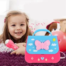 Детский рюкзак обучающий музыкальный персональный Повседневный микрофон дизайн игрушка освещение милый рюкзак ранние дети с Cartoo