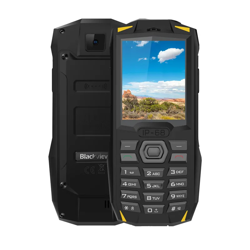 Blackview BV1000 IP68 водонепроницаемый мобильный телефон 2," MTK6261 открытый беспроводной FM радио 3000 мАч 0.3MP Dual SIM студенческий мобильный телефон