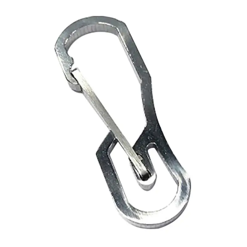 

Useful Stainless Steel Buckle Carabiner Keychain Key Ring Clip Hook Outdoor