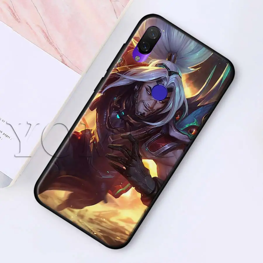 League of Legend черный чехол для Xiaomi Redmi Note 7 фотоаппаратов моментальной печати 7s K20 5 6 iPad Pro Redmi 6 6 чехлы для айфонов 5 5Plus 4X S2 Y3 силиконовый мягкий чехол
