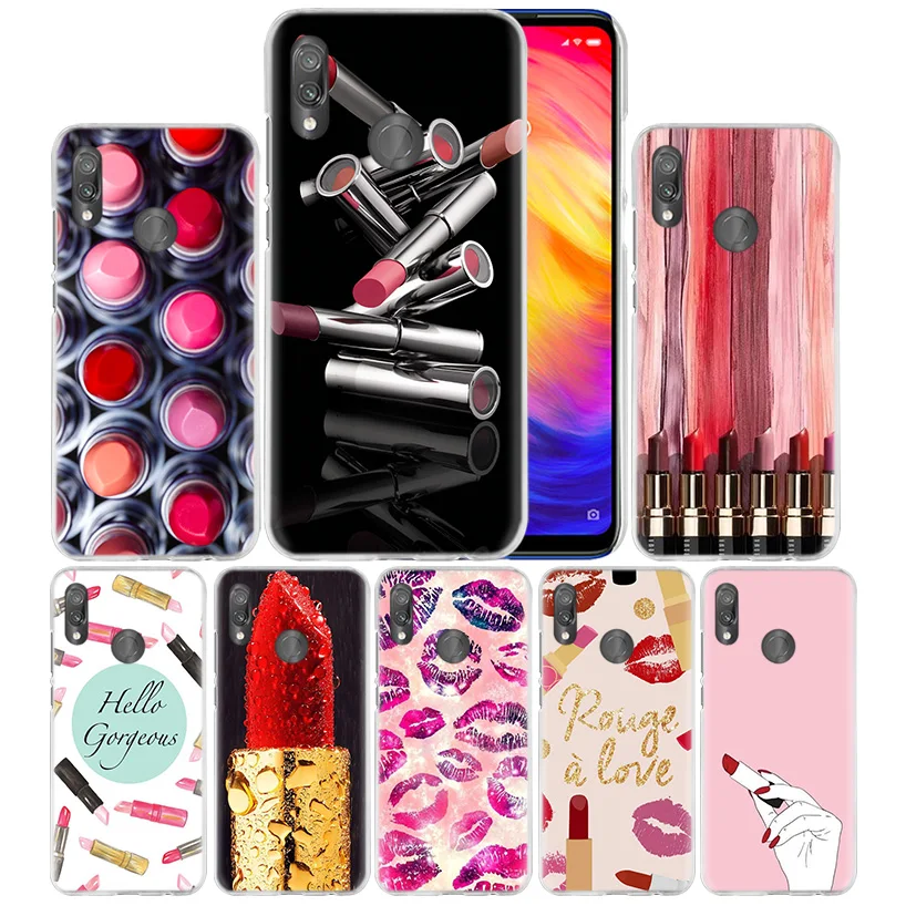 

Makeup Lover Lipstick Case for Xiaomi Redmi Go Note 7 6 6A Pro S2 5 5A 4X Mi A1 A2 9 Mix 3 5G 8 lite Play F1 Hard PC Phone Cover
