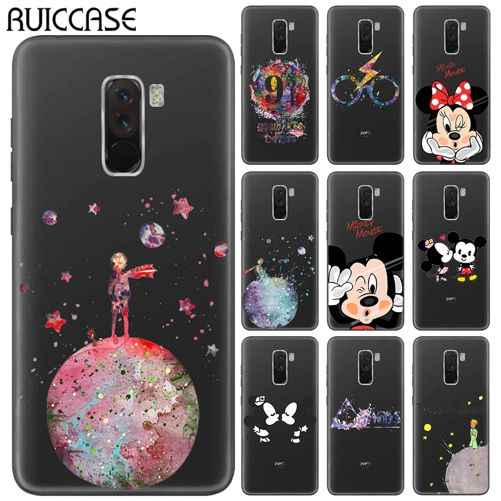 

Harry Potter Little Prince Soft TPU Case For Coque Xiaomi Poco Pocophone F1 Cute Cartoon Mickey Minnie Silicon Phone Back Cover
