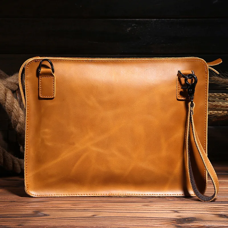 

Vintage Crossbody Bag Leather Shoulder Bags Men Messenger Bag Men Leather Handbag Tote Briefcase Leisure Bag Super 1 Mall