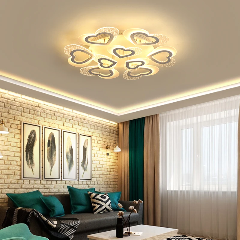 

White Acrylic Modern LED Chandelier For Living Room Bedroom LED Lustres Large Ceiling Chandelier Lighting Fixtures AC85-260V