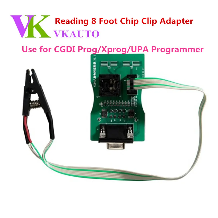 Чтение 8 футов чип Бесплатный зажим адаптер с CGDI Prog и XPROG UPA USB ECU программист| |