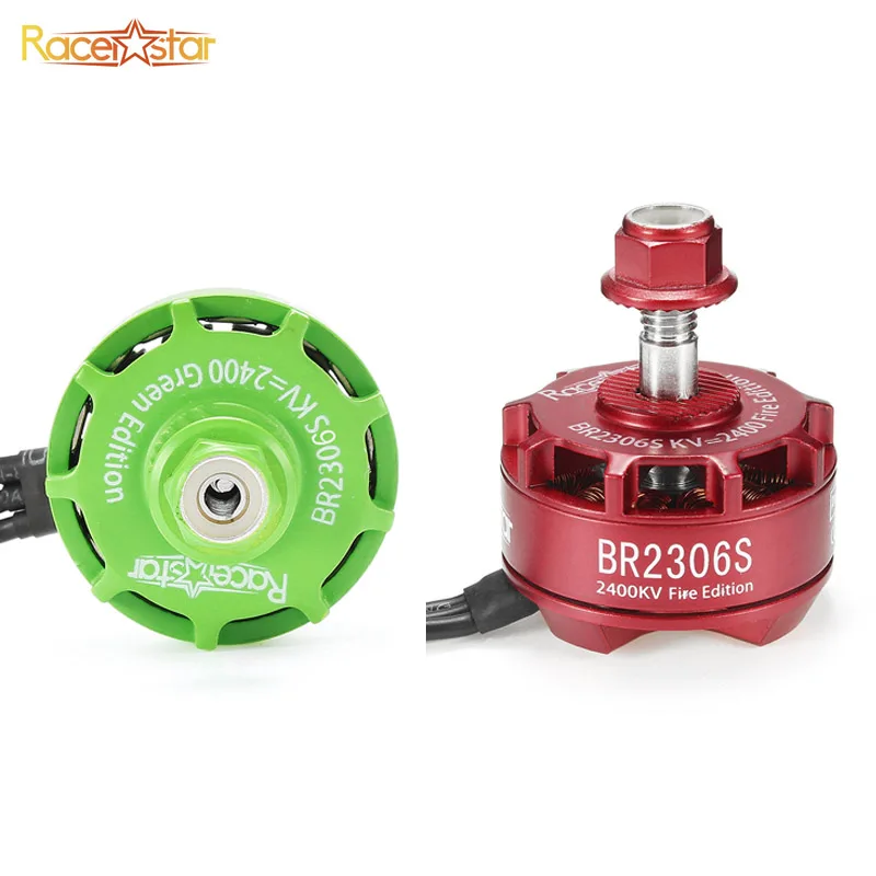 

Original Racerstar 2306 BR2306S Fire/Green Edition 2400KV 2-4S Brushless Motor For RC Multicopter Prop X210 X220 250 300 Frame