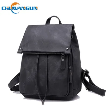 

Chuwanglin Fashion women's leather backpacks casual mochila feminina laptop backpack light school bags new women bag A0233