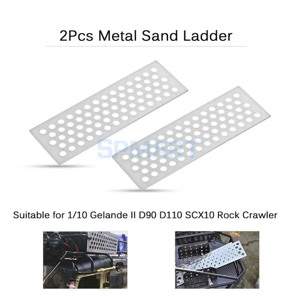 MagiDeal Aluminum Alloy Sand Ladders Sand Tracks Recovery Ramps for RC 1/10 Car Truck Crawler Parts 10g