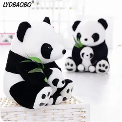 LYDBAOBO 1 шт. 25 см сидя мать и ребенок панды плюшевые игрушки панда куклы мягкие подушки игрушки для детей хорошее качество бесплатная доставка
