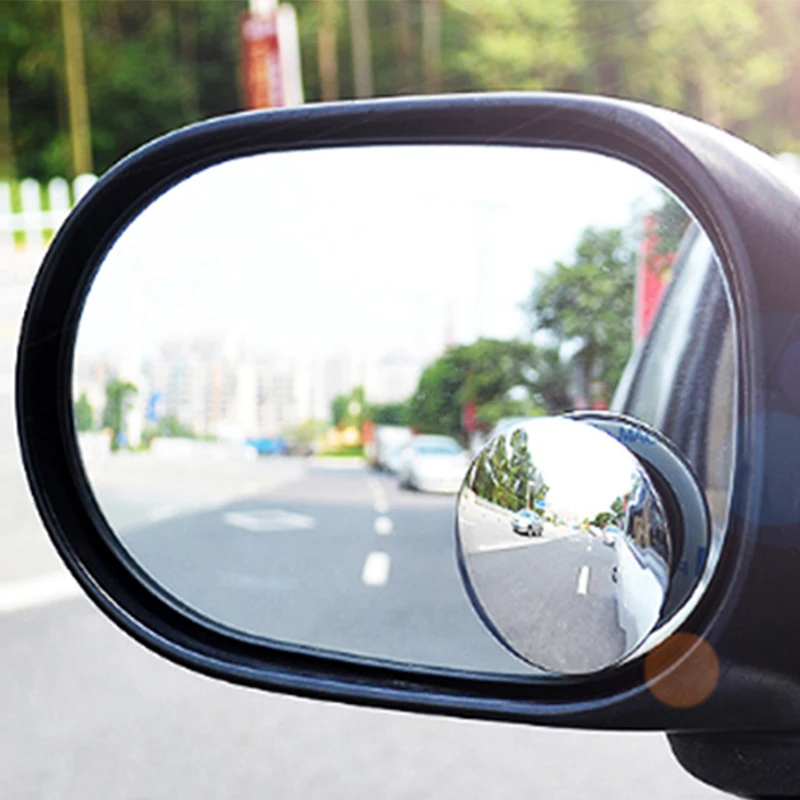 

2Pcs Small Rearview 360 Car Round Convex Blind Spot Mirror 360 Degrees Car Mirror Wide Angle Round Convex Blind Auto