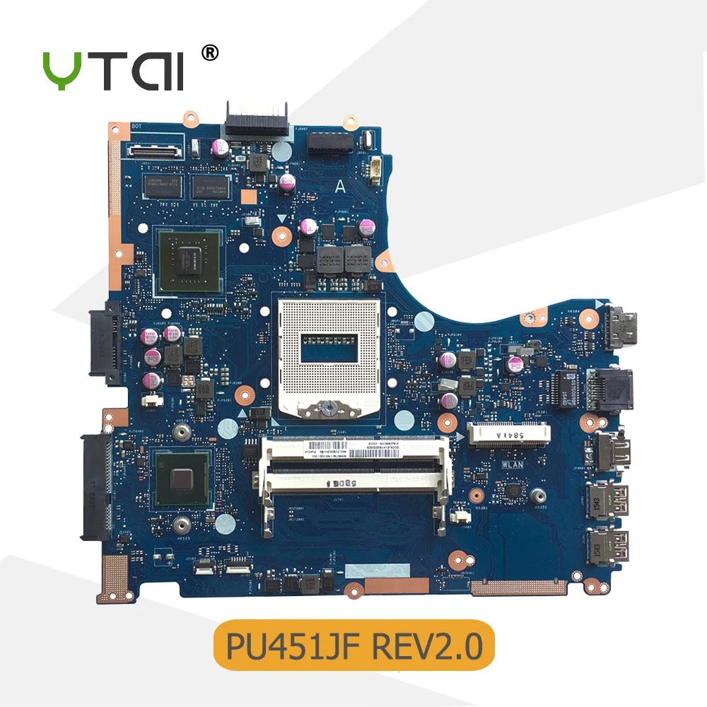 

YTAI For ASUS PU451JF laptop motherboard REV2.0 HM87 socket 940 DDR3 for NVIDIA GeForce 930M graphics card mainboard