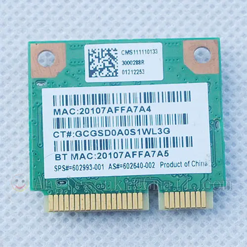 602640-001/602993-001 Realtek RTL8188CEB8 беспроводная wifi WLAN карта BlueTooth BT 2,4G Mini PCI E 802.11n для hp 4530S 4530S CQ57