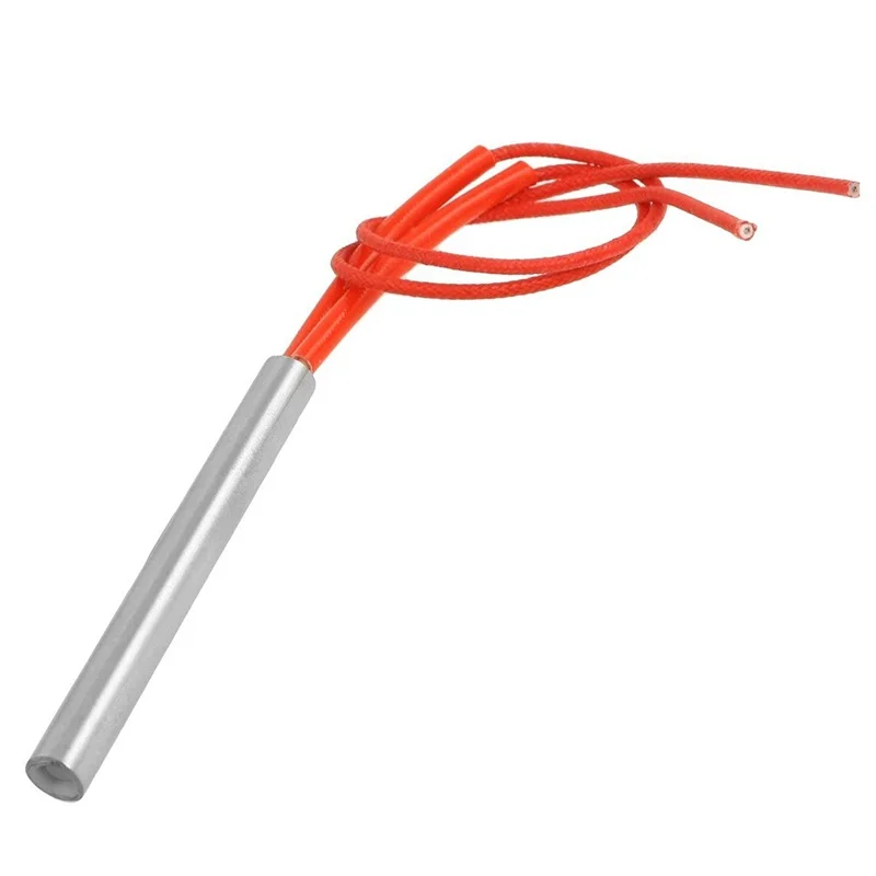 Красный двухпроводной нагревательный элемент 9 мм x 80 мм нагреватель картриджа AC 110 V 250 W