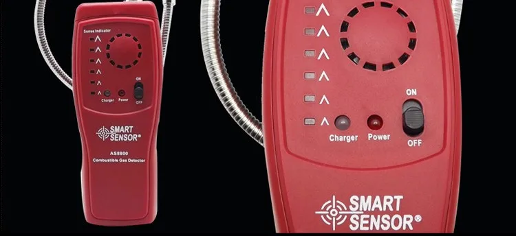 Combustible gas analyzer flammable gas Leak Detector gas detector digital gas analyzer with rechargeable battery SMART AS8800