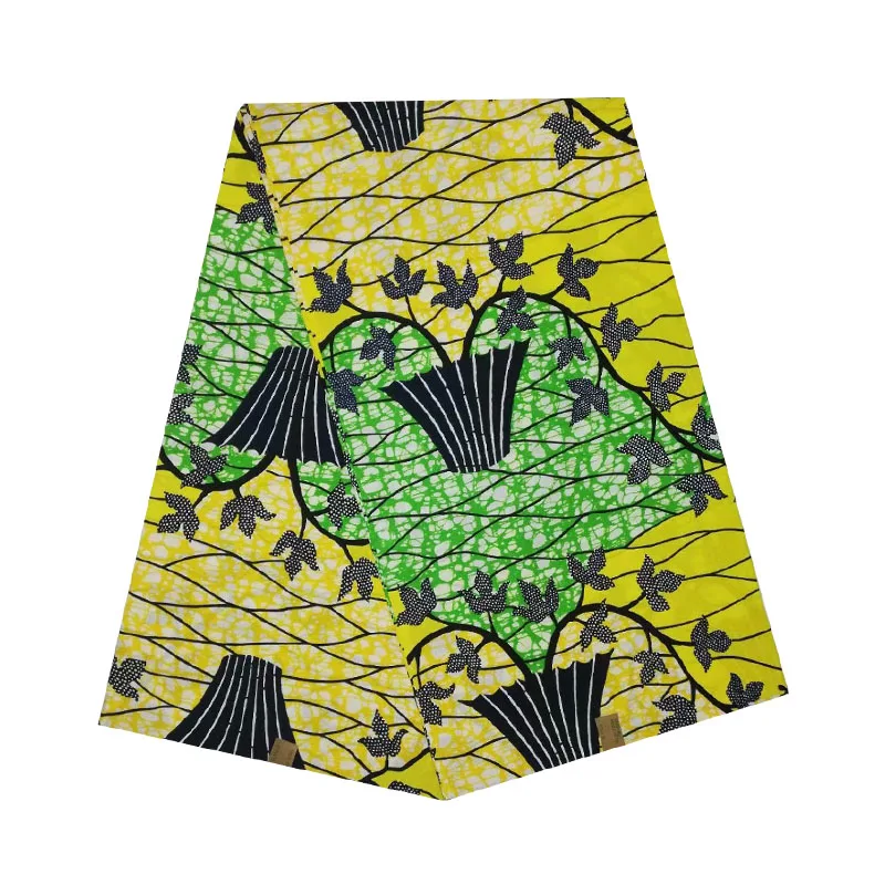 

African wax veritable dutch Printed in fabric block cotton wax 100% cotton ankara grid hot sale for african woman V-L 532