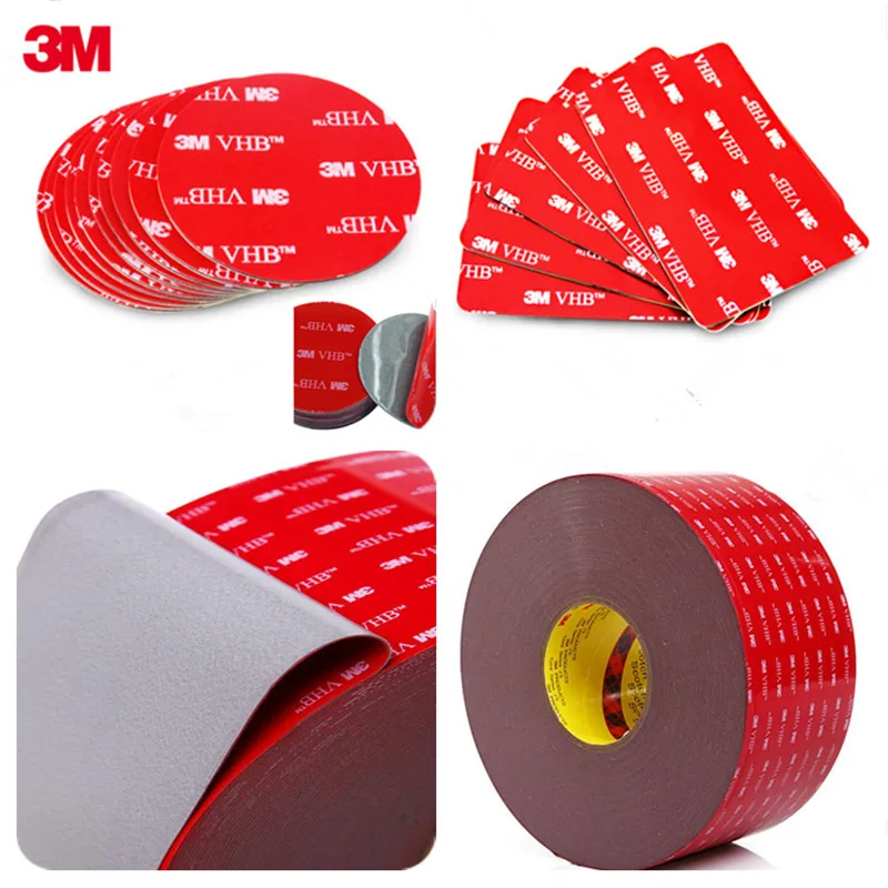 

10PCS Die Cut Shape Round 3M VHB 5608 Double Sided Acrylic Foam Adhesive Tape Heavy Duty Mounting Tape Choose Wide