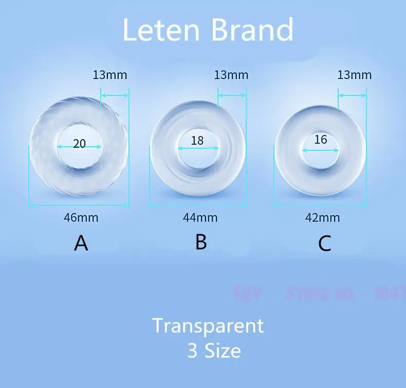 Новинка кольцо на пенис Leten 3 размера секс шоп|cock ring|sex ring for menrings penis |