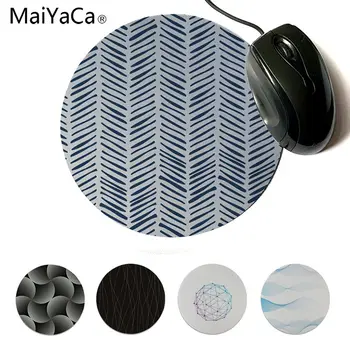 

MaiYaCa Your Own Mats Blue Three Dimensional Lines Anime Round Mouse Mat Customized MousePads Computer Laptop Anime Mouse Mat