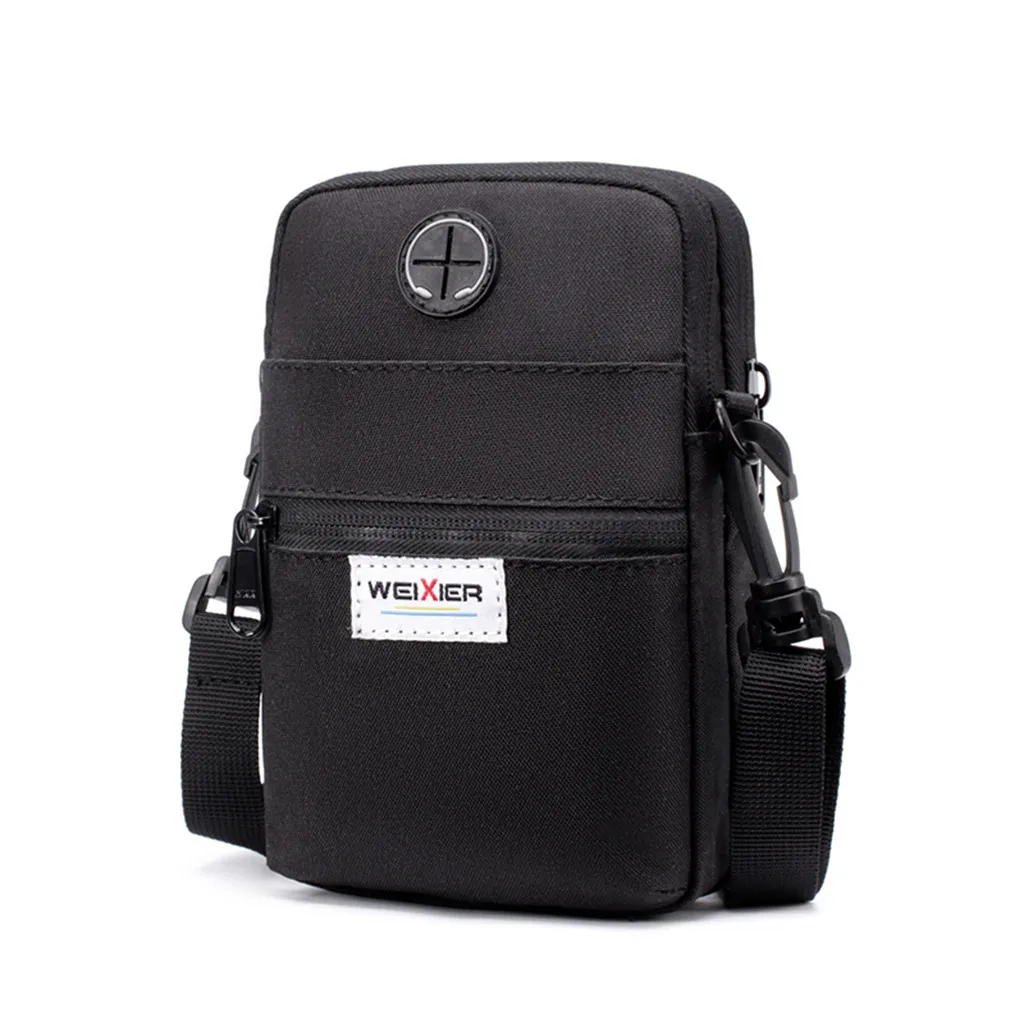 Мужская водонепроницаемая сумка через плечо, мини сумки через плечо, зарядка через usb, маленькая сумка для путешествий, мужские сумки-мессенджеры, сумка# P - Цвет: Black
