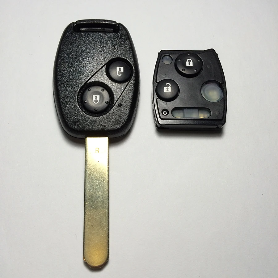 2 кнопки дистанционного ключа для Honda CRV Accord 433 МГц ID46 чип с нерезанным лезвием подходит для моделей 2008-2012 высокое качество