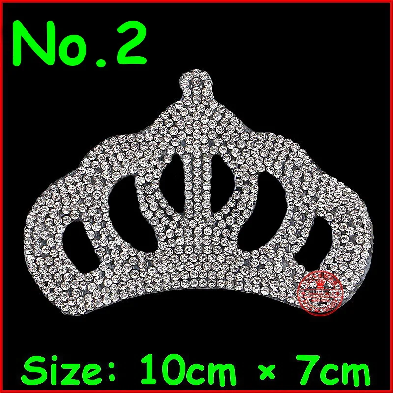 

3 pcs/Lot Hot Crown hotfix rhinestones heat transfer design iron on motifs patches, DIY motif rhinestones,wholesale rhinestones