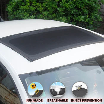 

Car Window Sunshade Black Magnetic Type for Automotive Skylight UV Protection Breathable Insect Prevention Best for Summer