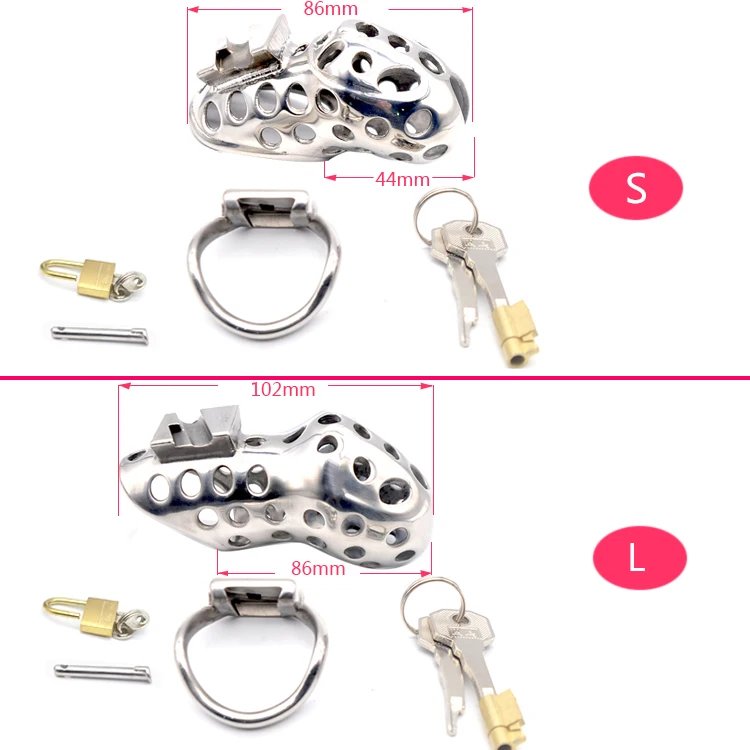 CHASTE BIRD 316 Stainless Steel Venting Hole Design Male(Electric)Chastity Device Cock Sex Toys Kidding Zone Metal Air 1/Air 1e+ 4