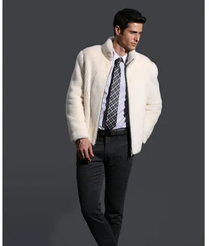 

2019 New Thick Warm Mens Faux Fur Plus Size Fluffy Fleece Jacket 2019 Winter Autumn