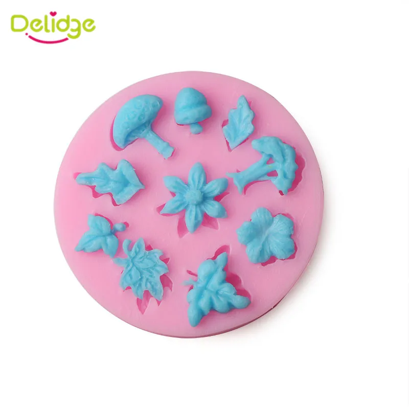 

Delidge 1pc Silicone Cake Mold 3D Flowers Leaves Trees Jelly Candy Pudding Muffin Mold Fondant Confectionery Decorating Tools