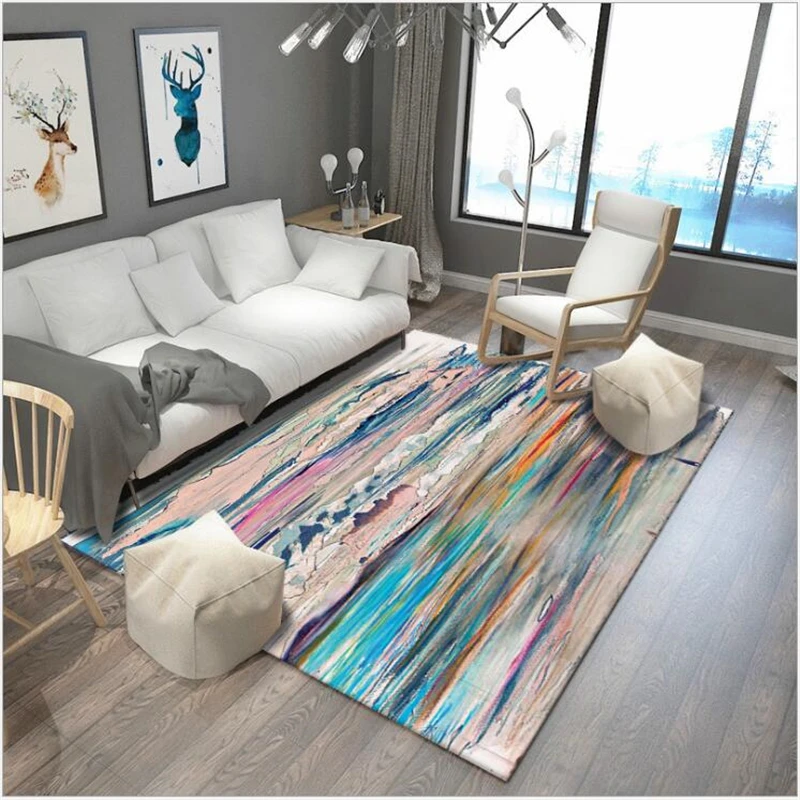 AOVOLL New Nordic Modern Minimalist Carpet For Living Room Rugs For Bedroom Sofa Coffee Table Bedroom Carpet Mat For Kid Room