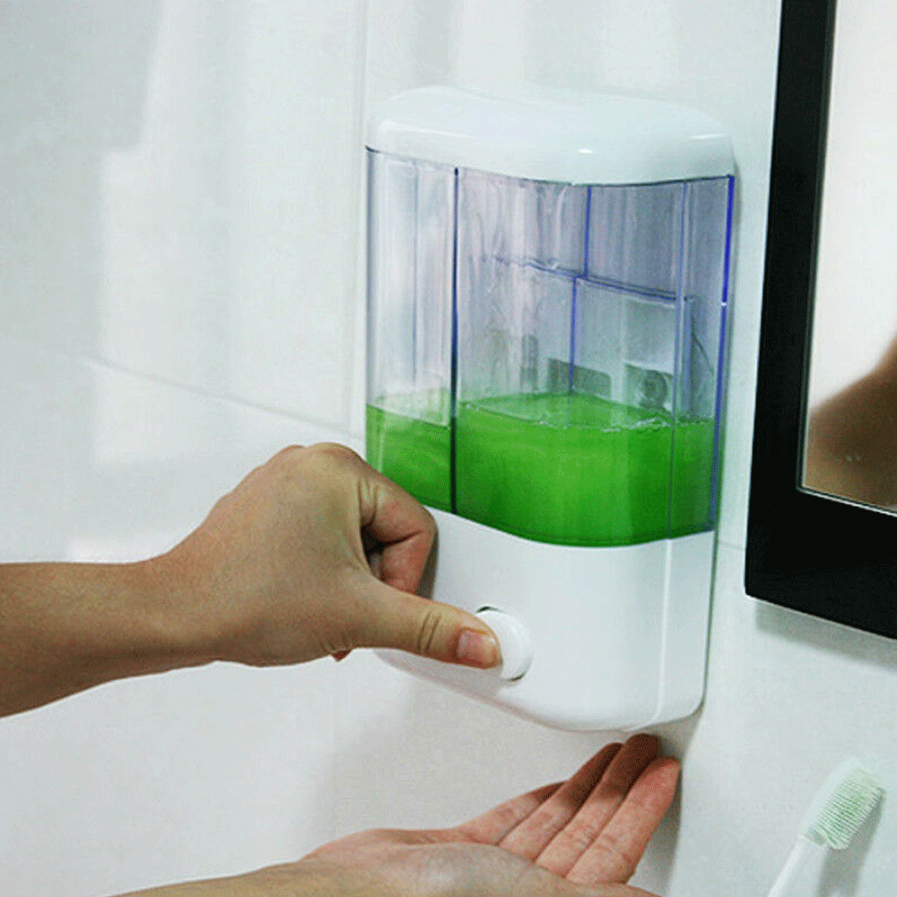 Дозатор мыла Ванная комната настенное крепление душ Шампунь емкость для лосьона держатель системы
