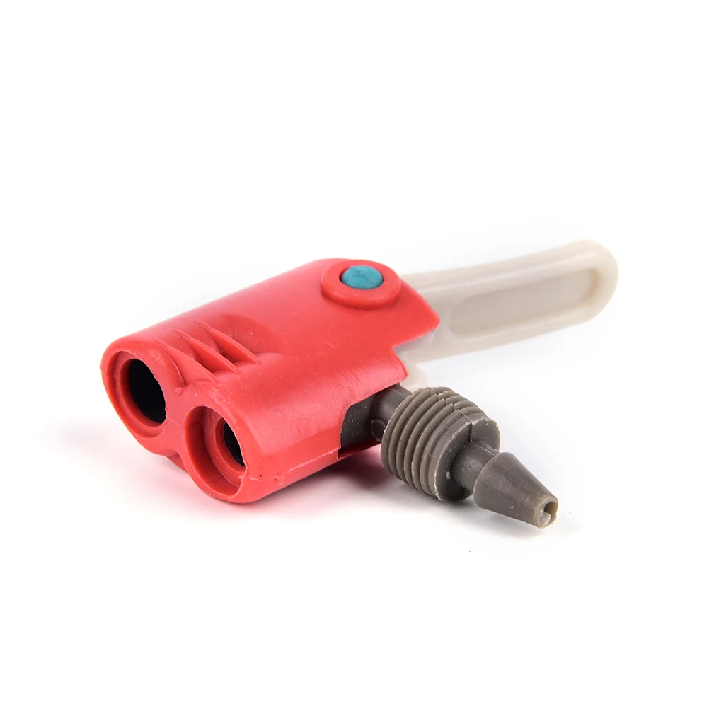 

1Pc Portable Bicycle Bike Cycling Red Pump Integrated Conversion Nozzle Manual Air Pump Adaptor Accessories Outdoor Dual Hose