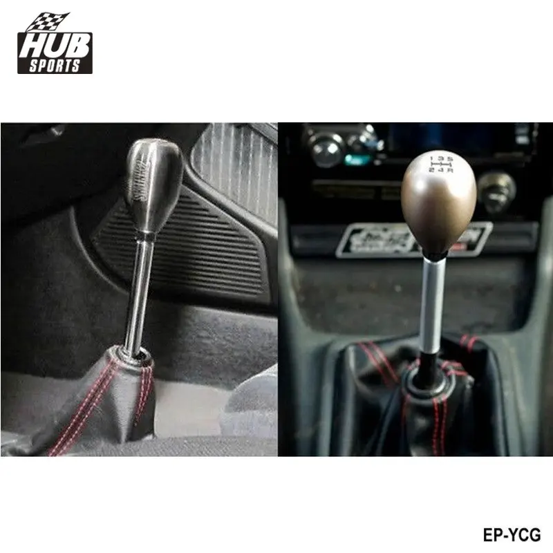 3.5/" BLACK SHIFT KNOB EXTENSION FOR MANUAL GEAR SHIFTER LEVER M10X1.25 EXTENDE