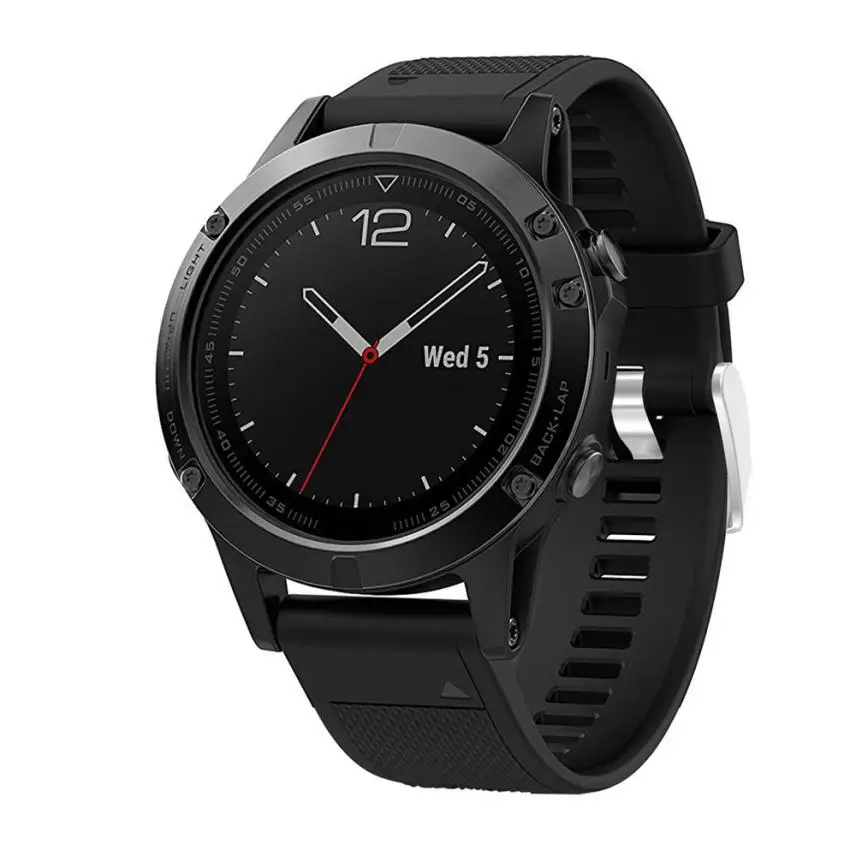 Сменный силиконовый умный браслет на запястье для Garmin Fenix 5 GPS Профессиональный