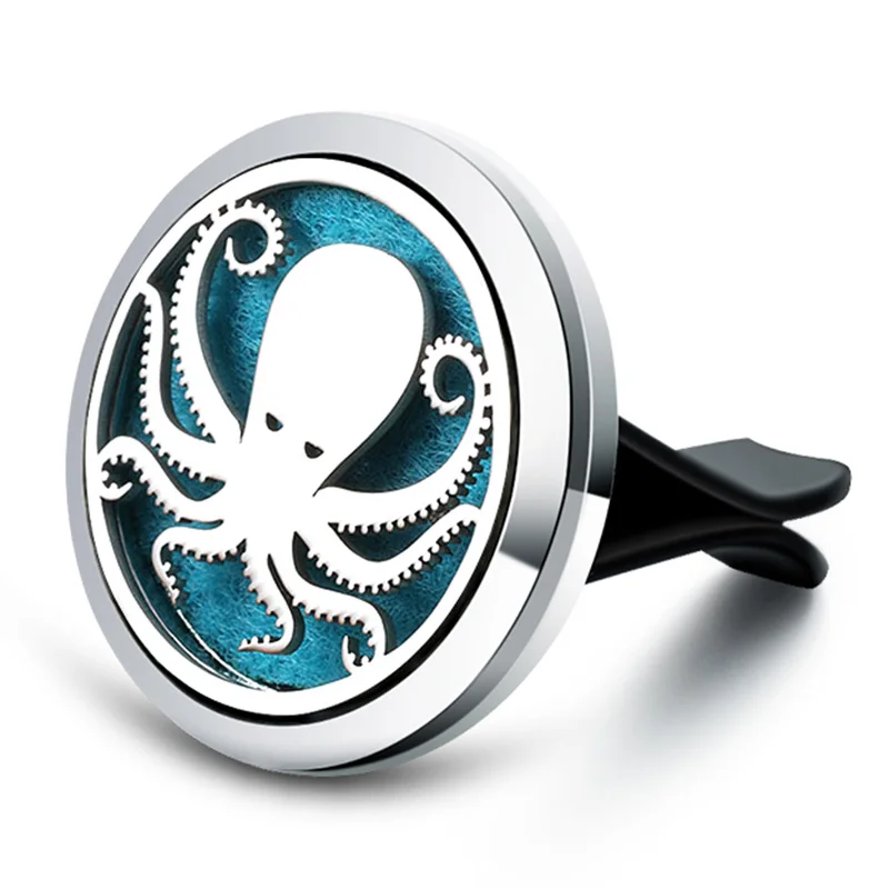 

MODKISR 30MM Eight Claw Octopus Air Freshener 361L Stainless Steel Vehicle Perfume Oil Diffuser Bx Send 1pcs Oil Pads as Gift