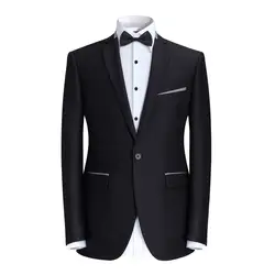 2019 Новая модная мужская одежда куртка для свадьбы жених Выпускной костюм куртка мужская блейзер высокое качество Slim fit One button костюм куртка