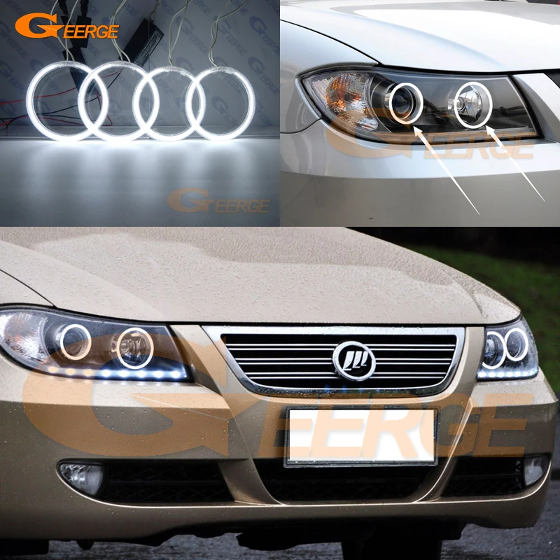 For Lifan 620 Solano 2008 2009 2010 2012 2013 2014 Excellent Ultra bright illumination CCFL angel eyes kit Halo Ring lifan solano 620 выпуск с 2009 г пошаговый ремонт в фотографиях