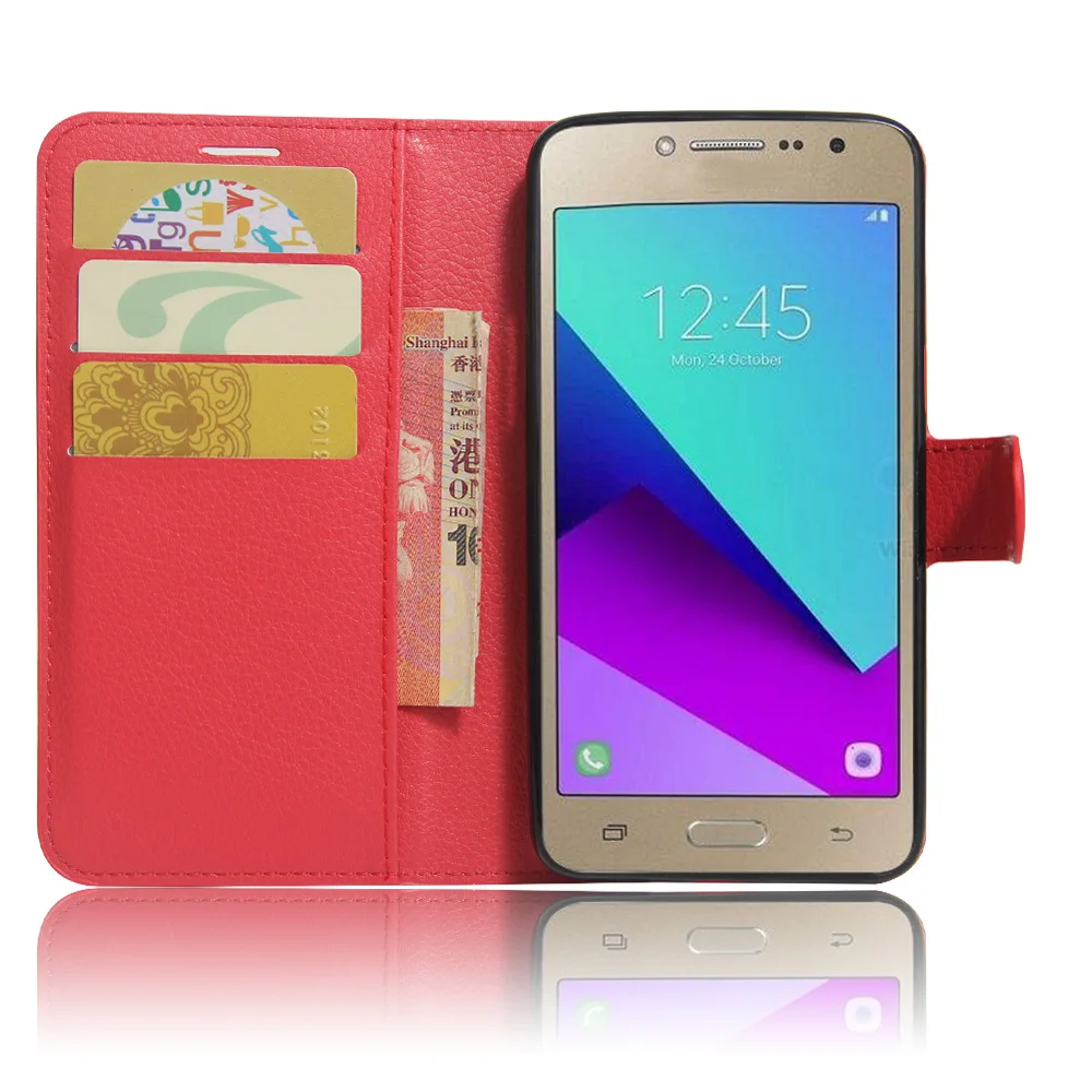 

for Samsung J2 Prime G532F G532 Litchi Texture Flip Leather Cover Case for Samsung Galaxy J2 Prime Wallet Style Phone Case